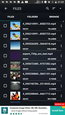 Video Convertidor Compressor android App screenshot 2